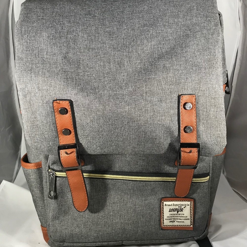 Wenjie Backpack-Canvas Wenji Bag- Dark Grey Canvas Wenji Backpack
